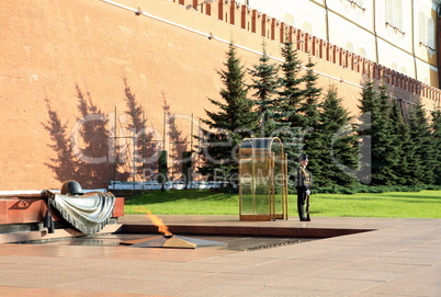 russian Kremlin soldiers at post