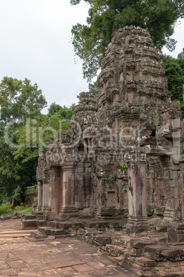 Entrance to Preah Khan temple among trees
