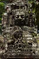 Face of Buddha on Ta Som pediment