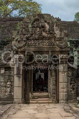 Stone doorway at entrance to Banteay Kdei