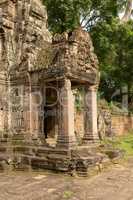 Stone portico in ruined Preah Khan temple