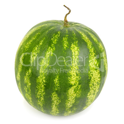 Ripe watermelon isolated on white background.