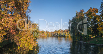 Upper Pond in Sophia Park in Uman, Ukraine