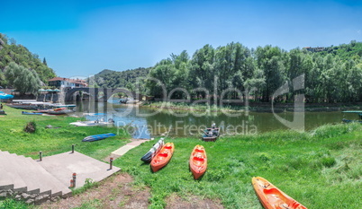 Old Bridge over Crnojevica river in Montenegro