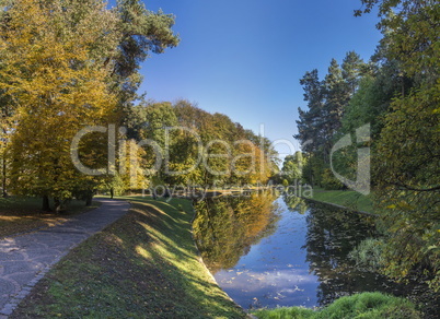 Autumn in Sofiyivka Park in Uman, Ukraine