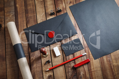 Blank black stationery Blank black stationery
