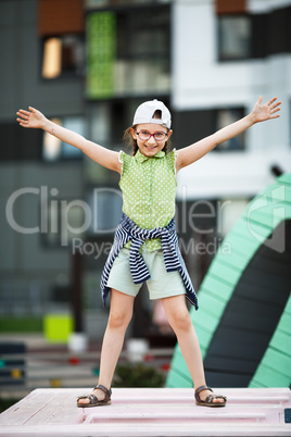 Girl in the playground