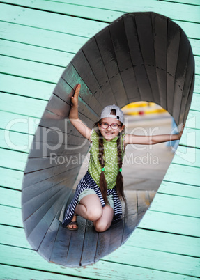 Child in the playground