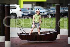 Child in a boat