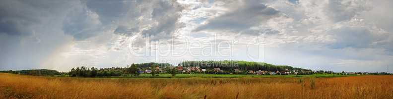 Panoramic rural landscape