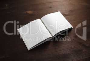 Book on wooden background