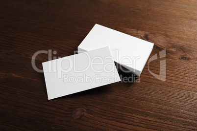 Blank business cards