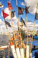 marking buoys in a polish seaport