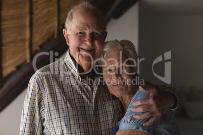 Senior couple embracing each other