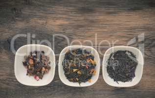 Assortment of healthy tea
