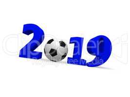 Soccer ball 2019 3d image