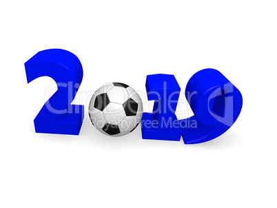 Soccer ball 2019 3d image