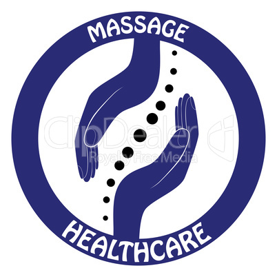 Chiropractic logo hand design. Spine logo template. Spinal Symbol - Vector
