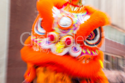 Chinese New Year Dragon Performance
