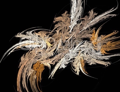 image of one Digital Fractal on Black Color image of one Digital Fractal on Black Color