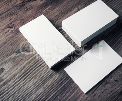 Blank business cards