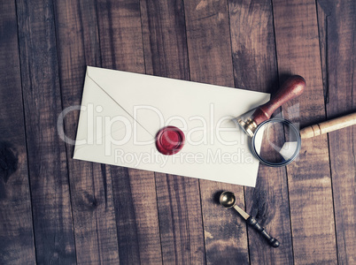 Envelope with wax seal