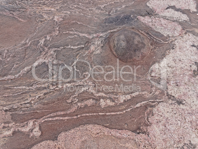 Durch Wind geprägte Steinwüste mit Muster in Namibia, Afrika