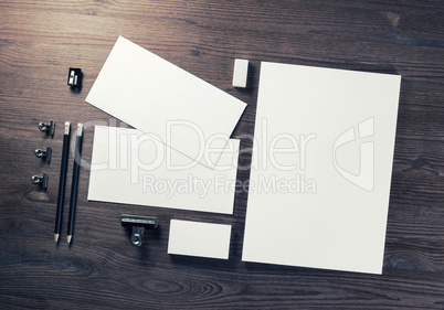 Blank business stationery