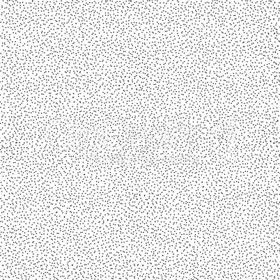 Dotted seamless pattern. Doodle dot tiled background. Monochrome texture