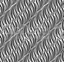 Wavy line seamless pattern. Floral texture. Abstract background