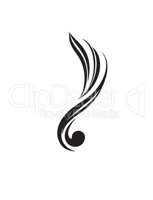 Abstract wave decor element. Wavy logo. Abstract music creative
