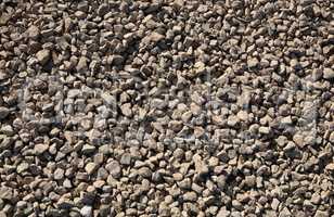 gravel at dry sunny day