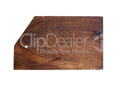 old brown rectangular wooden kitchen cutting board