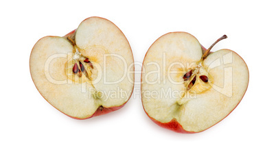 Halves of one apple