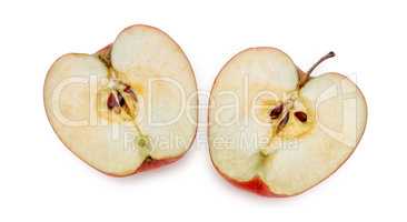 Halves of one apple