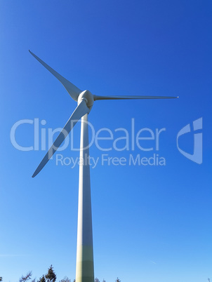 Wind turbine generating electricity