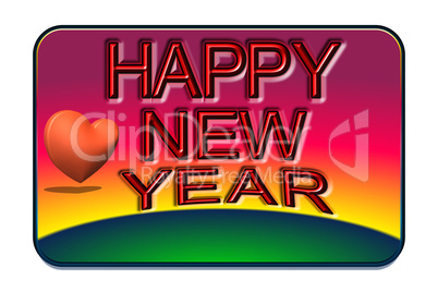 Card with caption Happy New Year