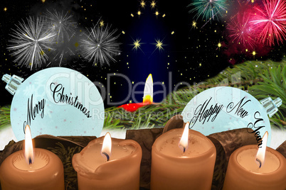 Four burning candles