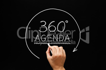 Agenda 360 Degrees Arrow Concept