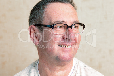 Portrait of a senior man with glasses