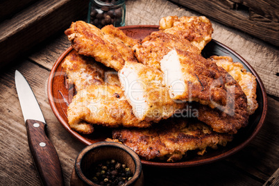 Grilled chicken breast steak