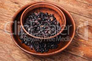 Berries of dried barberry