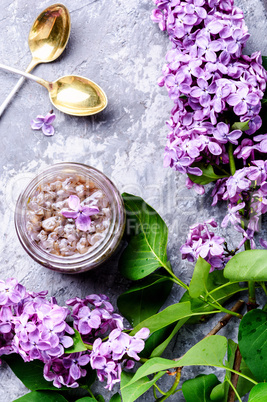 Healing lilac flower jam