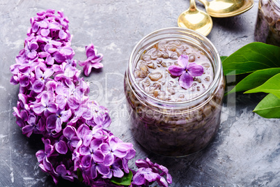 Healing lilac flower jam