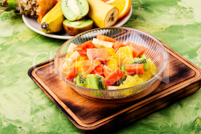 Bowl of fresh fruit salad