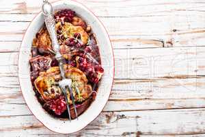 Meat chop in pomegranate sauce