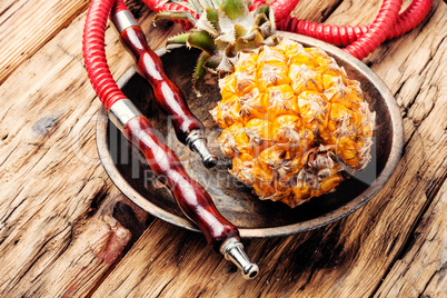 Oriental shisha with pineapple