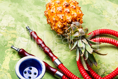Oriental shisha with pineapple