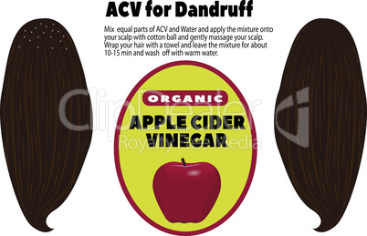 ACV for hair  dandruff