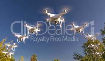 Formation of Drones Swarm in the Blue Sky